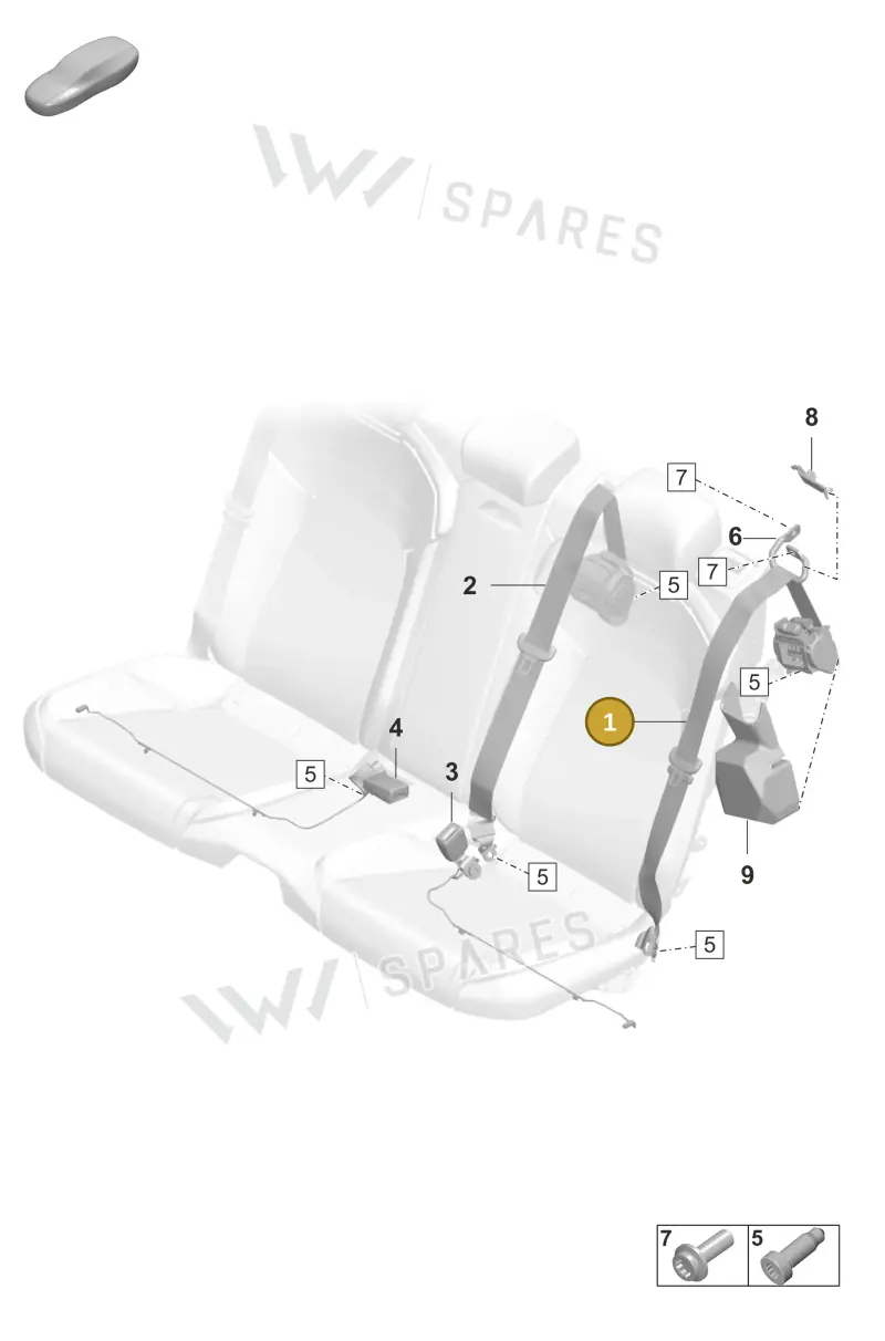 9J1857806EOU6 — Porsche Taycan Sport Turismo (2019-2024) diagram p56812100, position 1