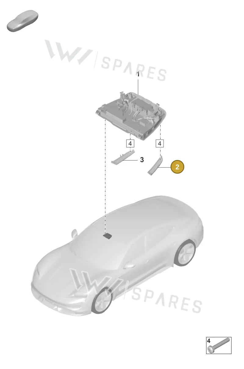 9J18580531E0 — Porsche Taycan Sport Turismo (2023-) diagram p56903065, position 2