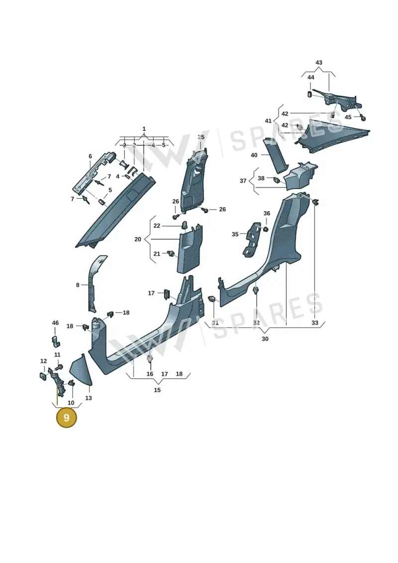 9J1867940 — Audi RS e-tron GT (2020-2025) diagram 4j1867650, position 9
