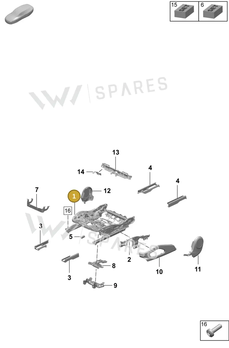 9J1881105A — Porsche Macan (2024-2024) diagram p61817100, position 1