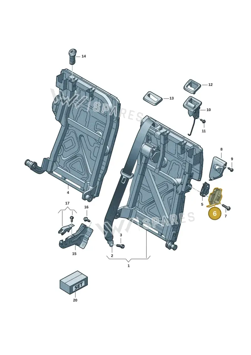9J1885577 — Audi RS e-tron GT (2020-2025) diagram 4j1885700, position 6
