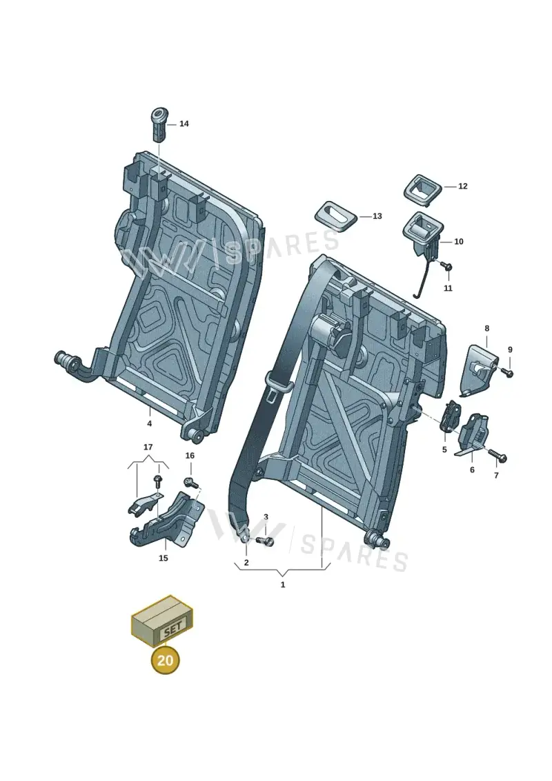 9J1898283A — Audi RS e-tron GT (2020-2025) diagram 4j1885700, position 20