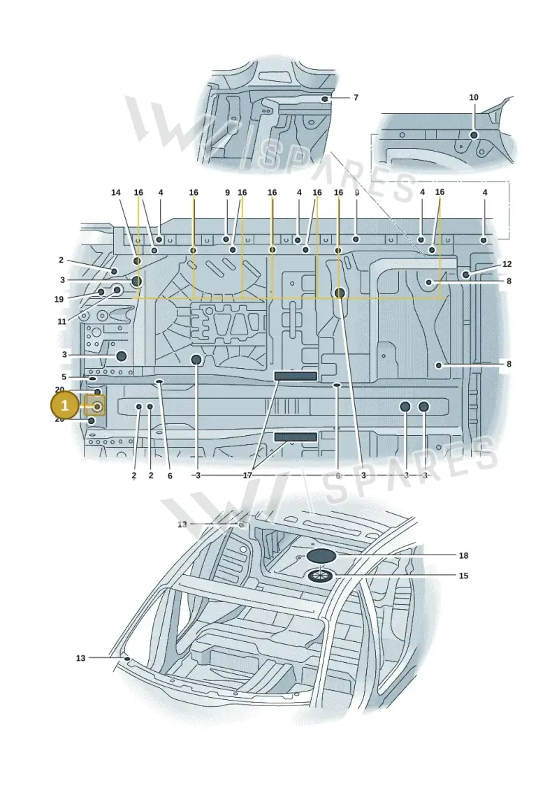 9J1899191C — Audi RS e-tron GT (2020-2025) diagram 4j1803350, position 1