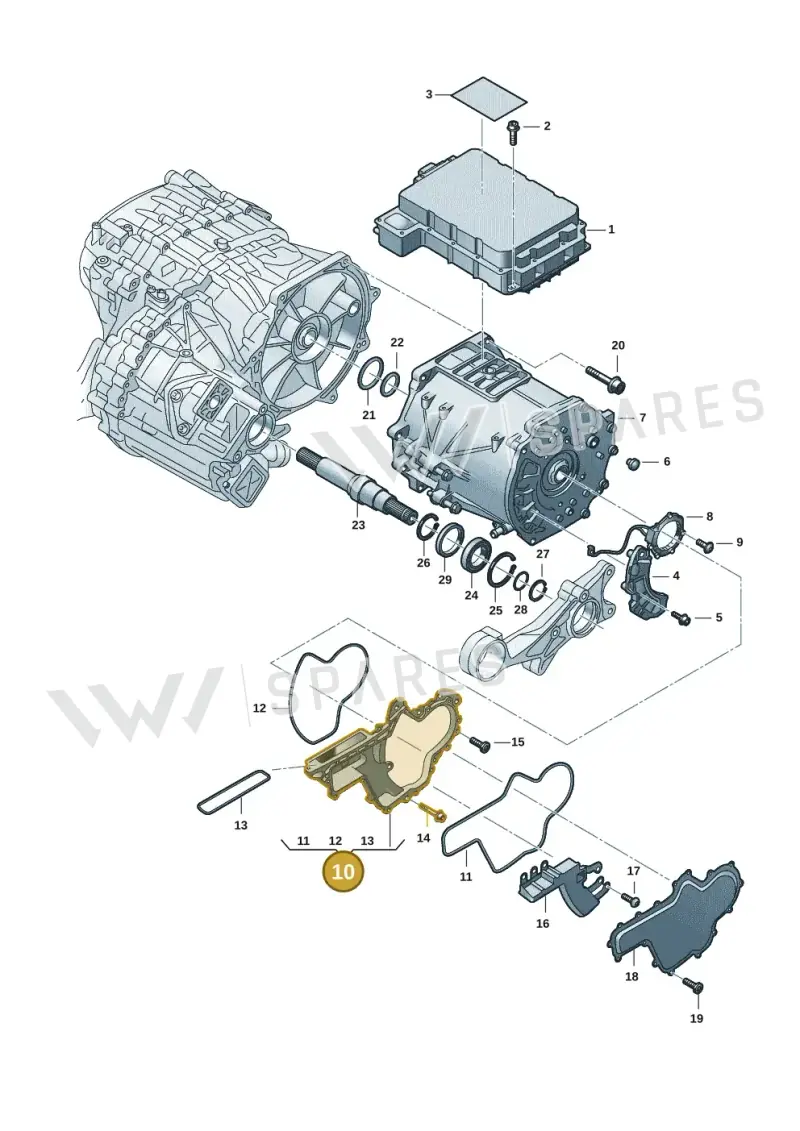 9J1901164D — Audi RS e-tron GT (2020-2025) diagram 4j1901900, position 10