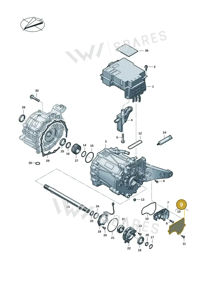 9J1907729 — Audi RS e-tron GT (2020-2025) diagram 4j1901400, position 9