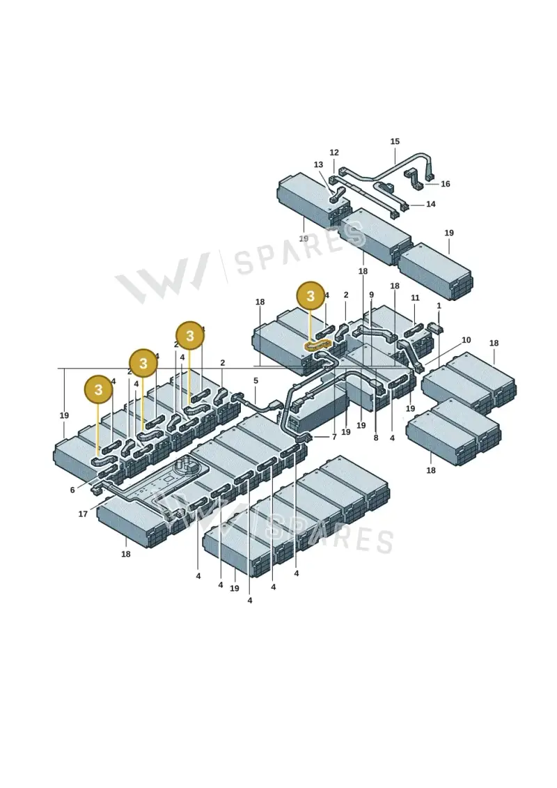 9J1915153AC — Audi RS e-tron GT (2020-2025) diagram 4j1915550, position 3