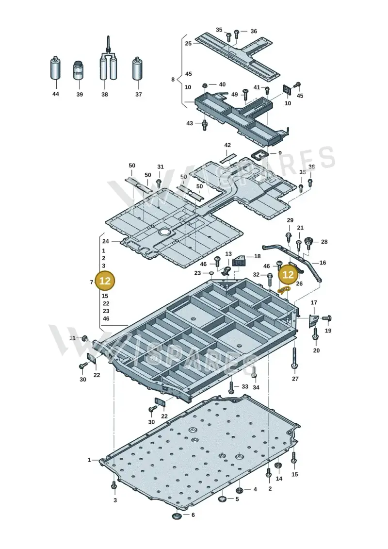 9J1915346 — Audi RS e-tron GT (2020-2025) diagram 4j1915520, position 12