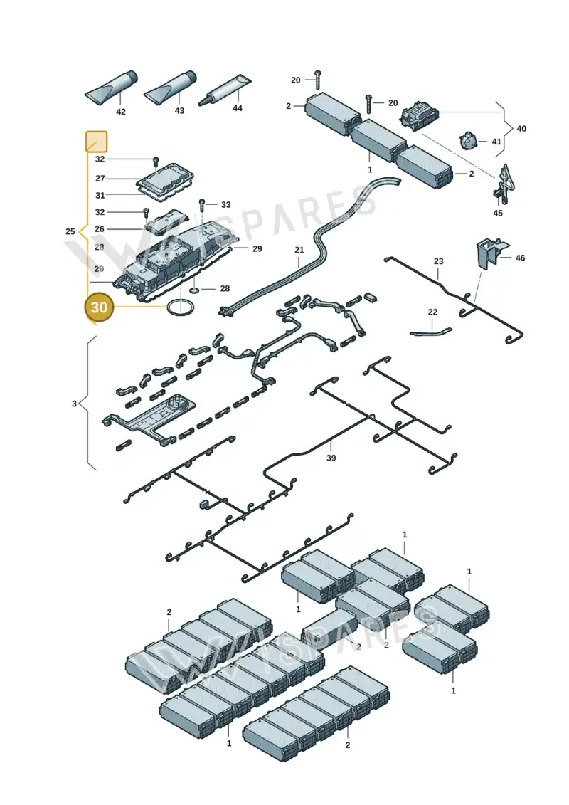 9J1915433J — Audi RS e-tron GT (2020-2025) diagram 4j1915540, position 30