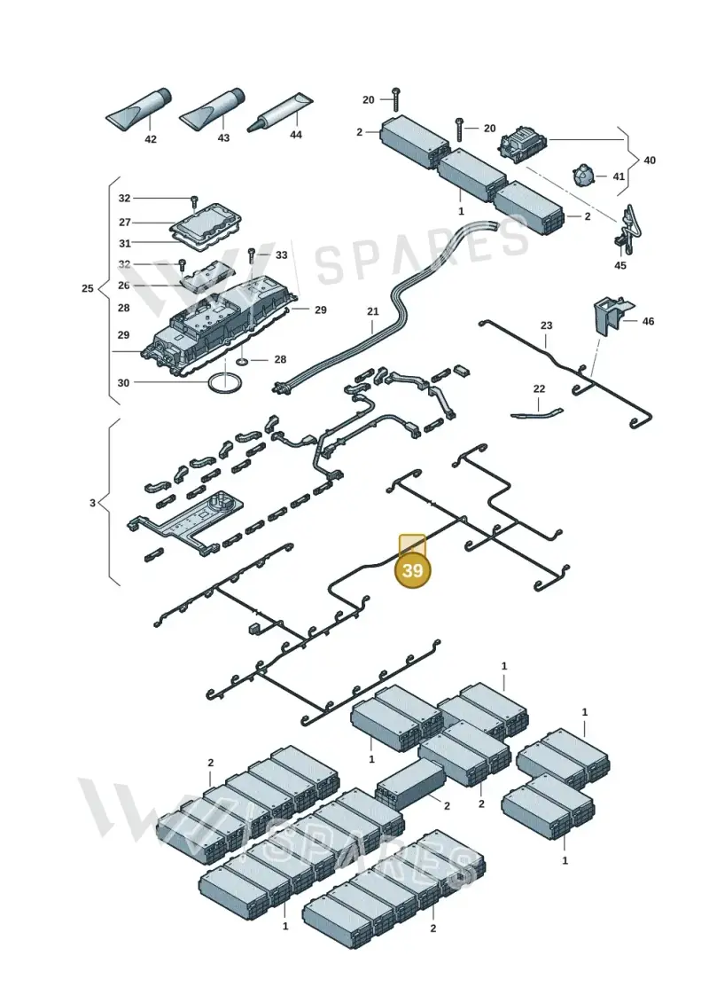 9J1915902B — Audi RS e-tron GT (2020-2025) diagram 4j1915540, position 39
