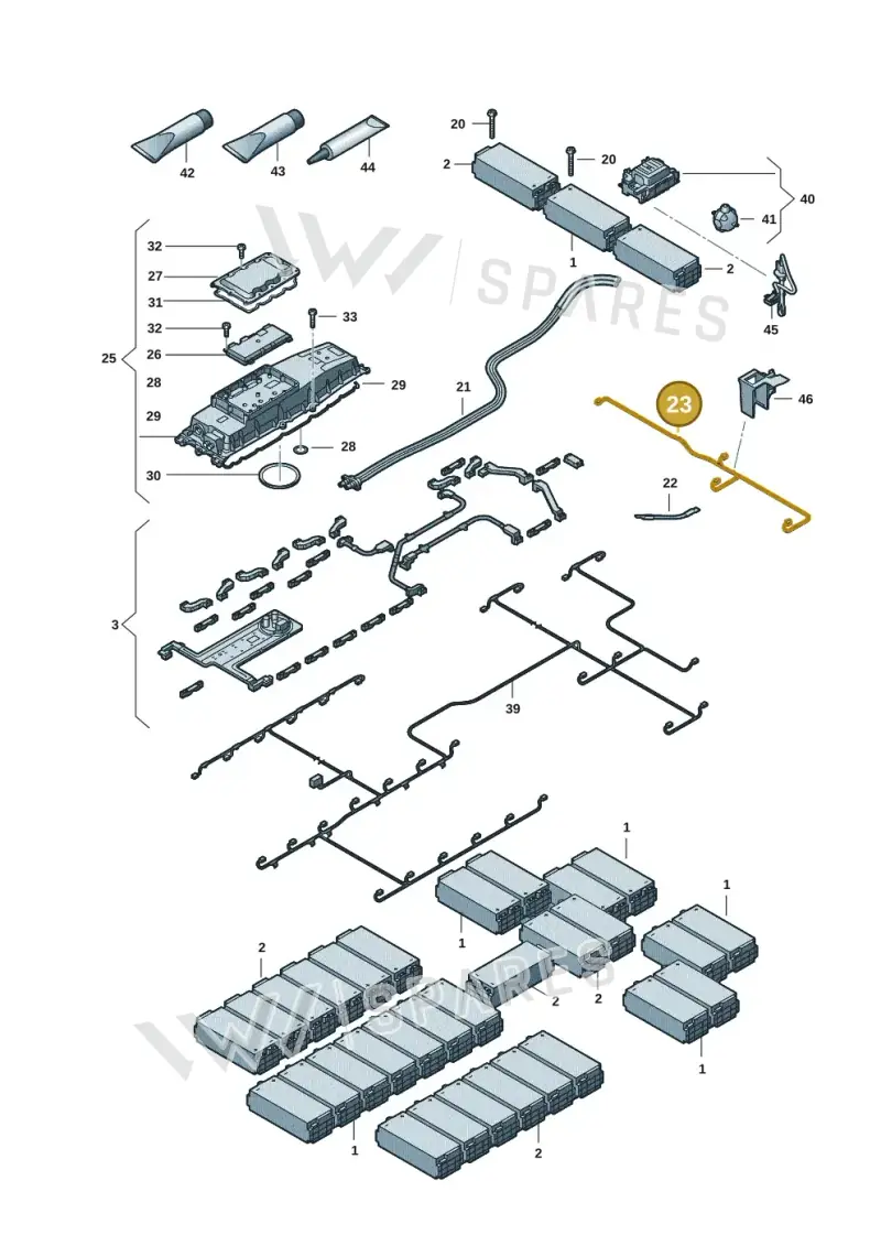 9J1915903A — Audi RS e-tron GT (2020-2025) diagram 4j1915540, position 23