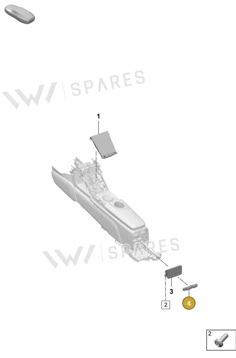 9J1919709BOV3 — Porsche Taycan Sport Turismo (2023-) diagram p64905300, position 4