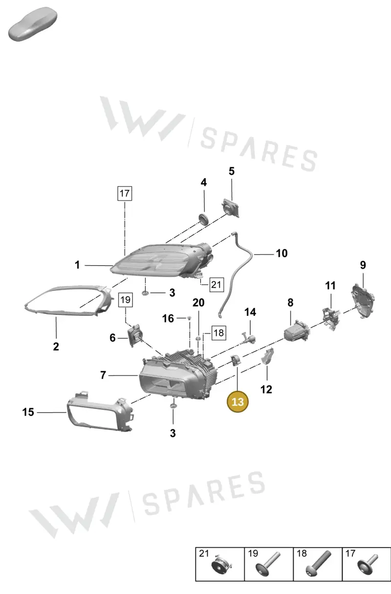 9J1941052 — Porsche Macan (2024-2024) diagram p61908000, position 13