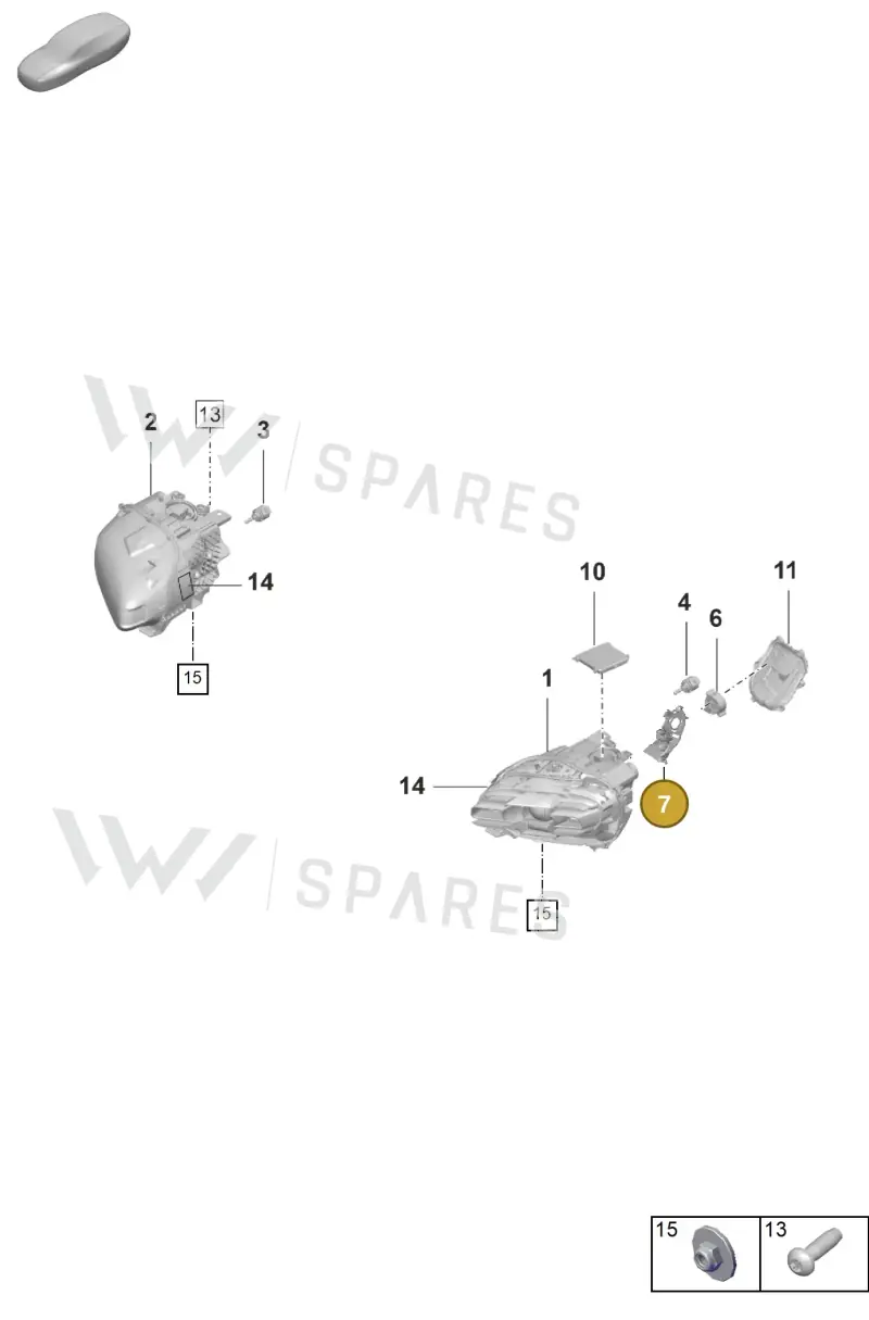 9J1941058 — Porsche Taycan Sport Turismo (2019-2024) diagram p56905010, position 7