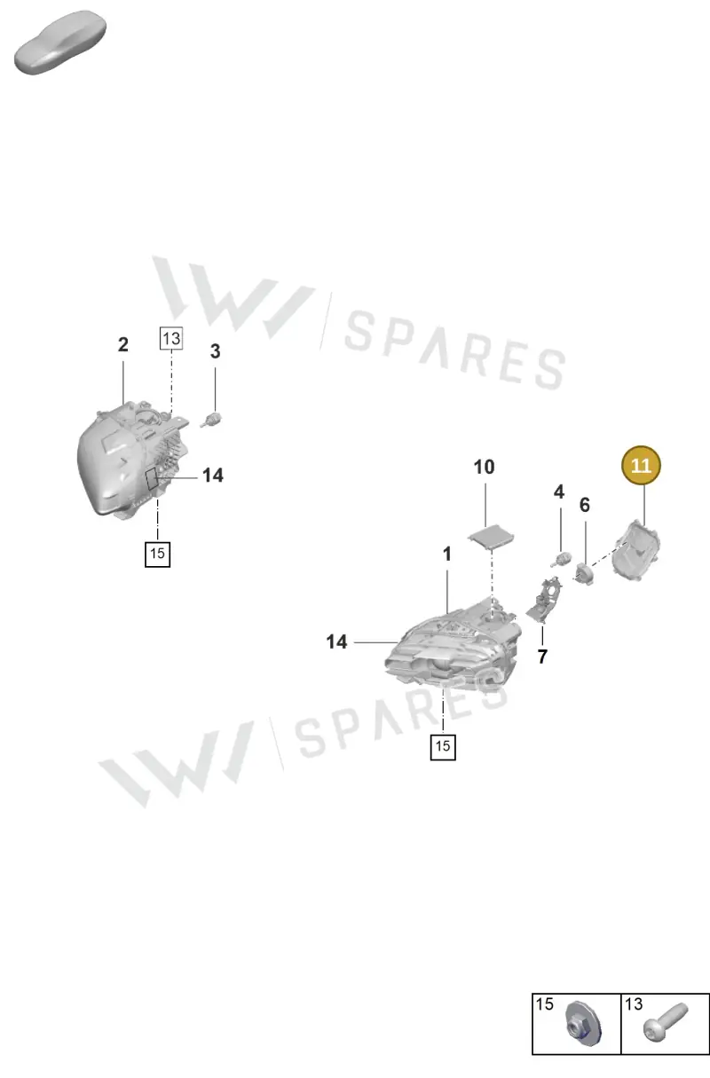 9J1941809 — Porsche Taycan Sport Turismo (2019-2024) diagram p56905010, position 11
