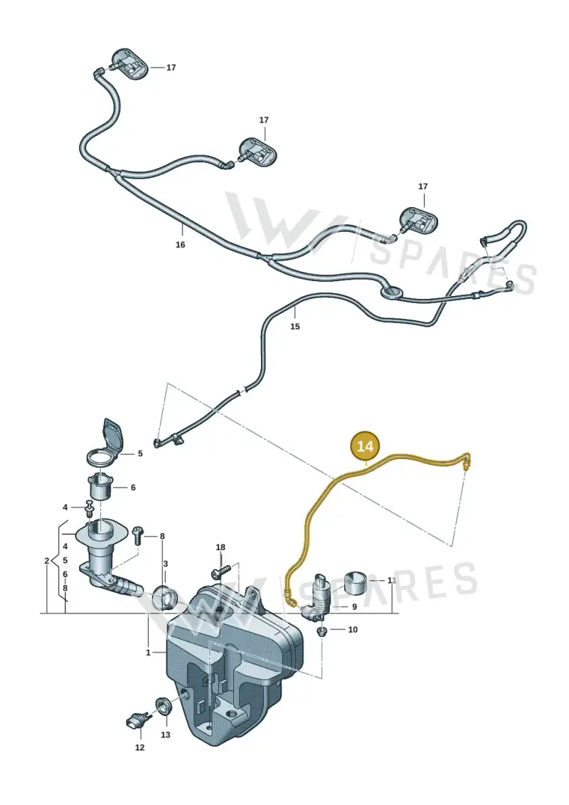 9J1955962 — Audi RS e-tron GT (2020-2025) diagram 4j1955010, position 14