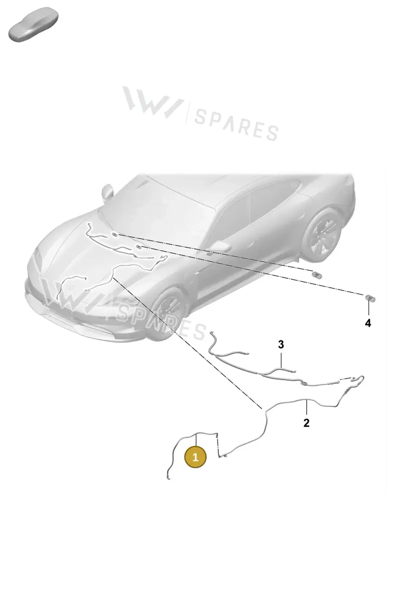 9J1955962 — Porsche Taycan Sport Turismo (2023-2025) diagram p64906300, position 1