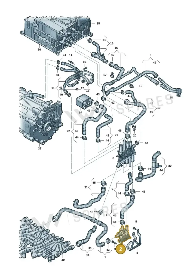 9J1963375R — Audi RS e-tron GT (2020-2025) diagram 4j1121050, position 2