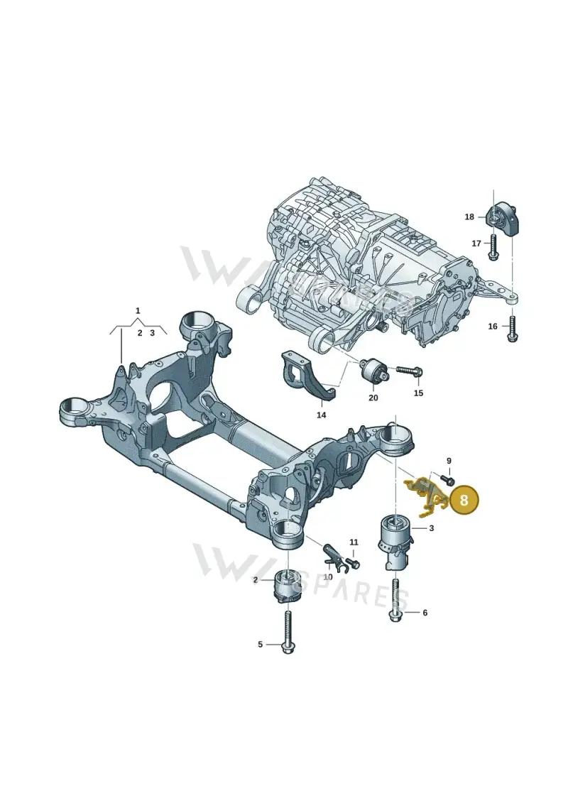 9J1971005A — Audi RS e-tron GT (2020-2025) diagram 4j1505000, position 8