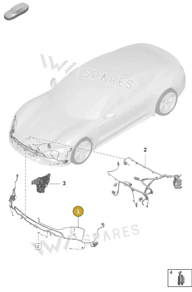 9J1971095DC — Porsche Taycan Sport Turismo (2019-2024) diagram p56902100, position 1