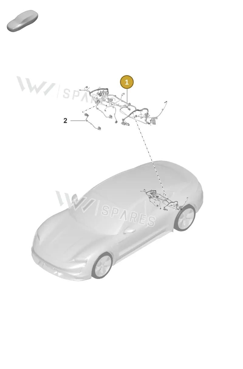 9J1971772AC — Porsche Taycan Sport Turismo (2019-2024) diagram p56902140, position 1