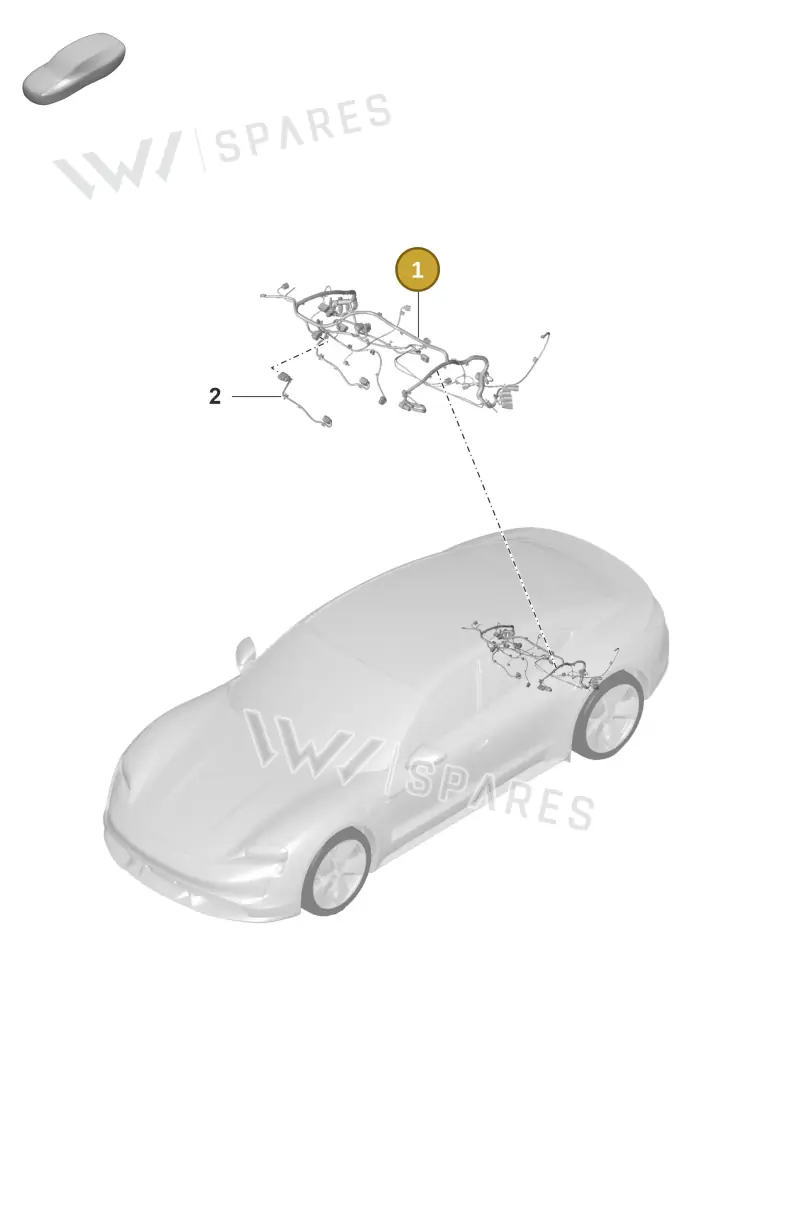 9J1971772AN — Porsche Taycan Sport Turismo (2019-2024) diagram p56902140, position 1