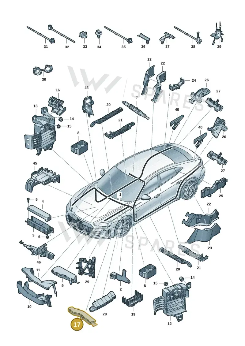 9J1971815 — Audi RS e-tron GT (2020-2025) diagram 4j1971800, position 17