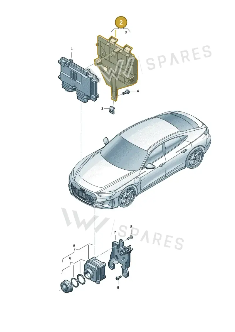 9J1980562A — Audi RS e-tron GT (2020-2025) diagram 4j1907240, position 2