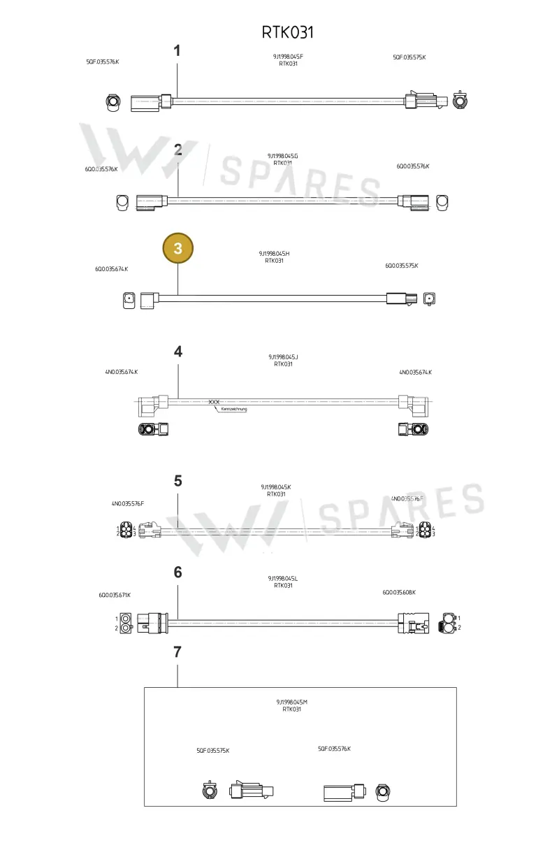 9J1998045H — Porsche Taycan Sport Turismo (2023-2025) diagram p56902310, position 3