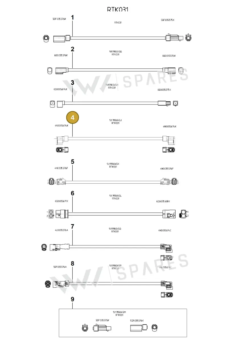 9J1998045J — Porsche Panamera (2023-2025) diagram p62912100, position 4