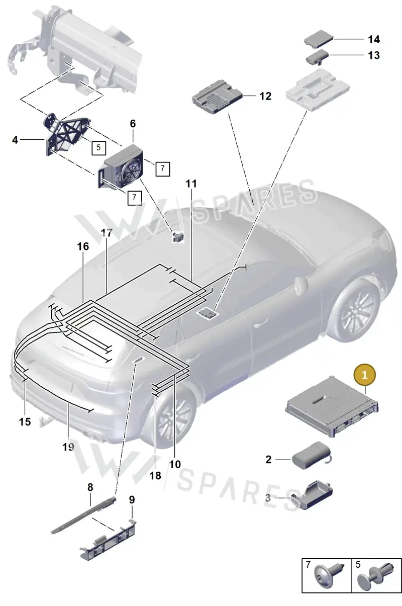 9JA035284S — Porsche Cayenne Coupe (2023-2023) diagram p60901500, position 1
