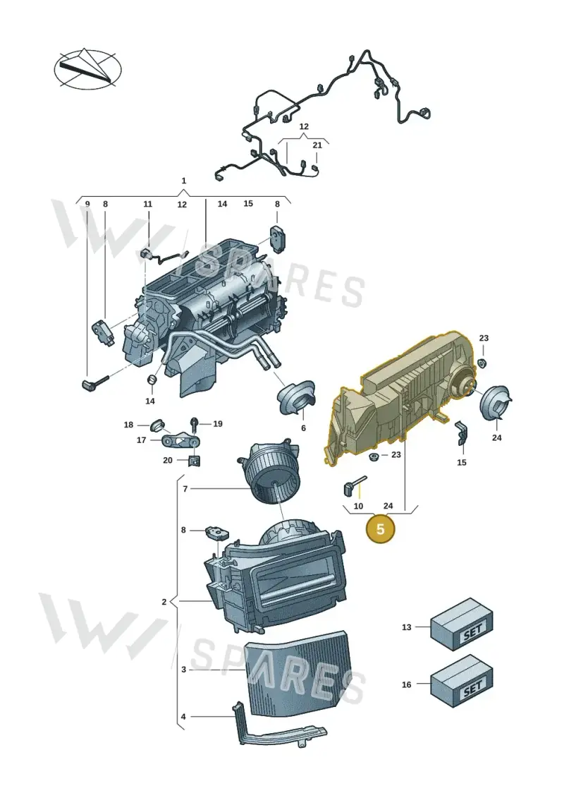 9JA260122A — Audi RS e-tron GT (2020-2025) diagram 4j1820100, position 5