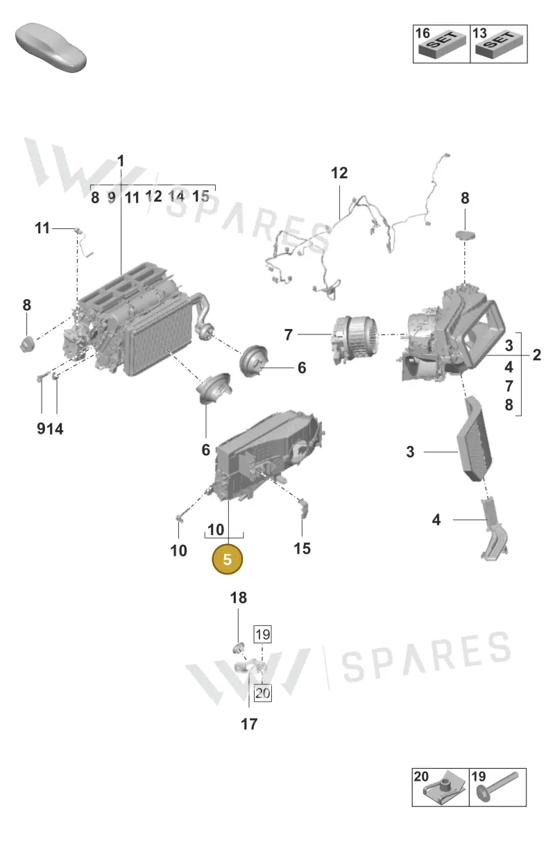 9JA260122A — Porsche Taycan Sport Turismo (2023-2025) diagram p56814000, position 5