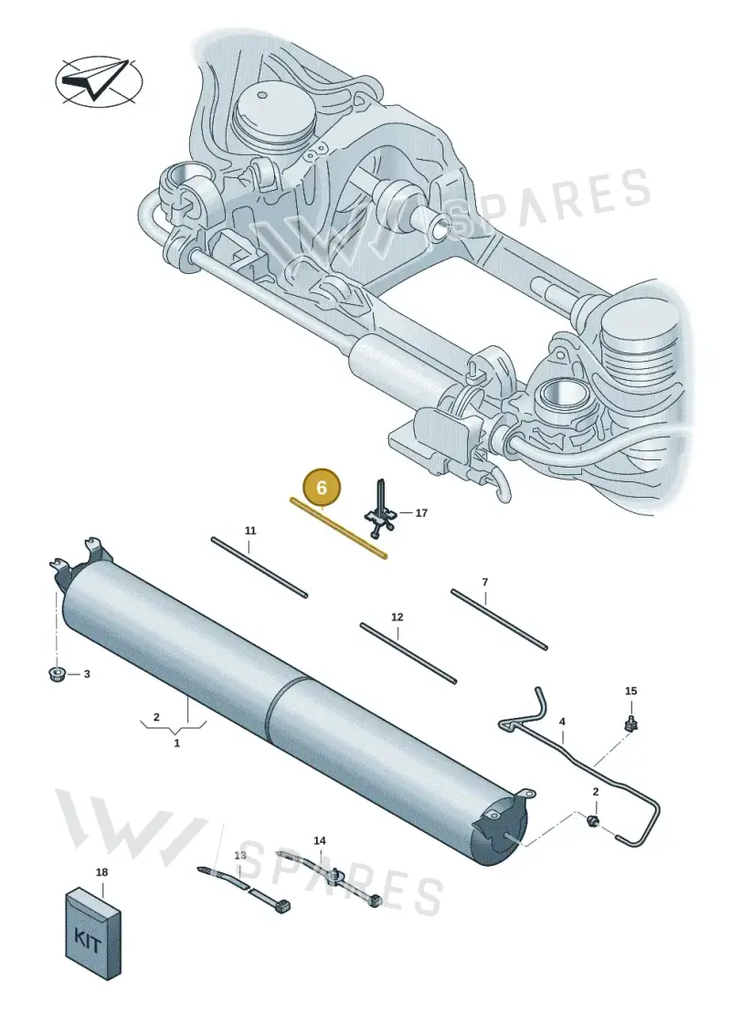 9JA616675 — Audi RS e-tron GT (2020-2025) diagram 4j1616100, position 6