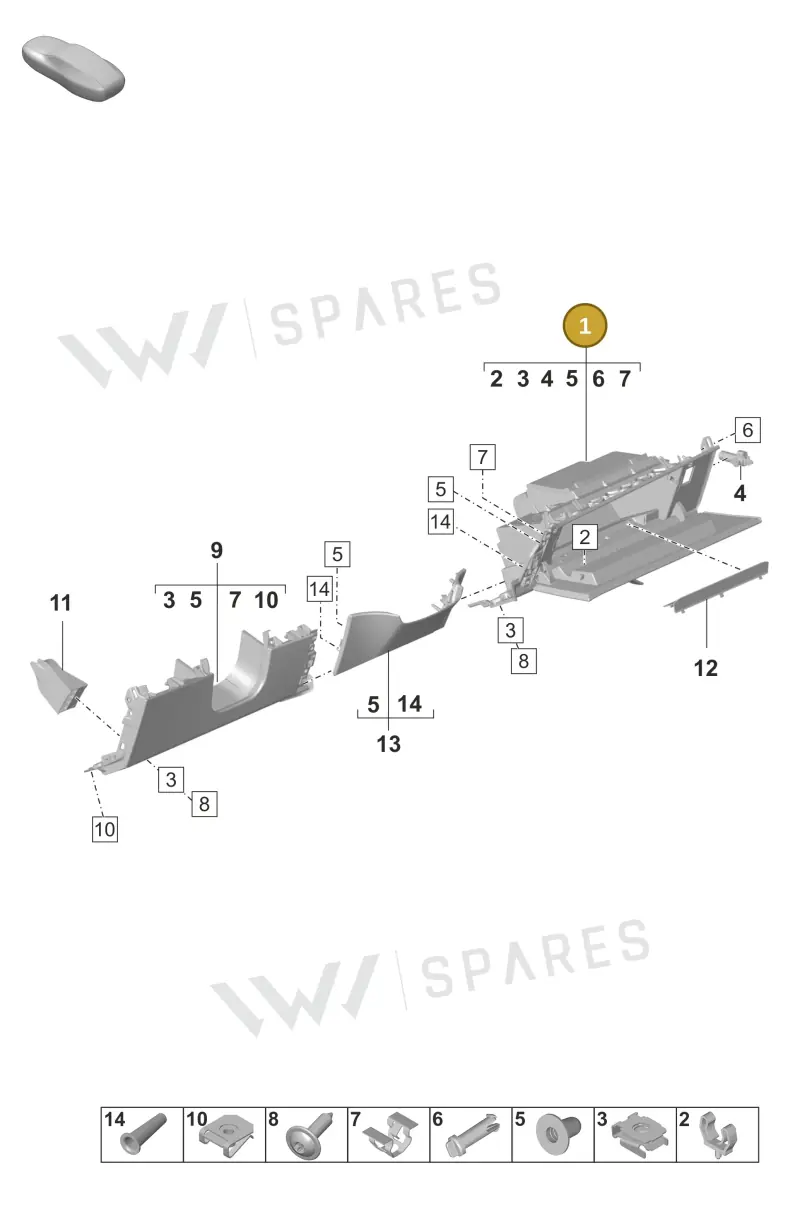 9JA857095JOZ5 — Porsche Taycan Sport Turismo (2023-) diagram p56809080, position 1