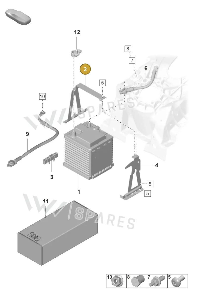 9JA915319 — Porsche Taycan Sport Turismo (2019-2024) diagram p56902060, position 2