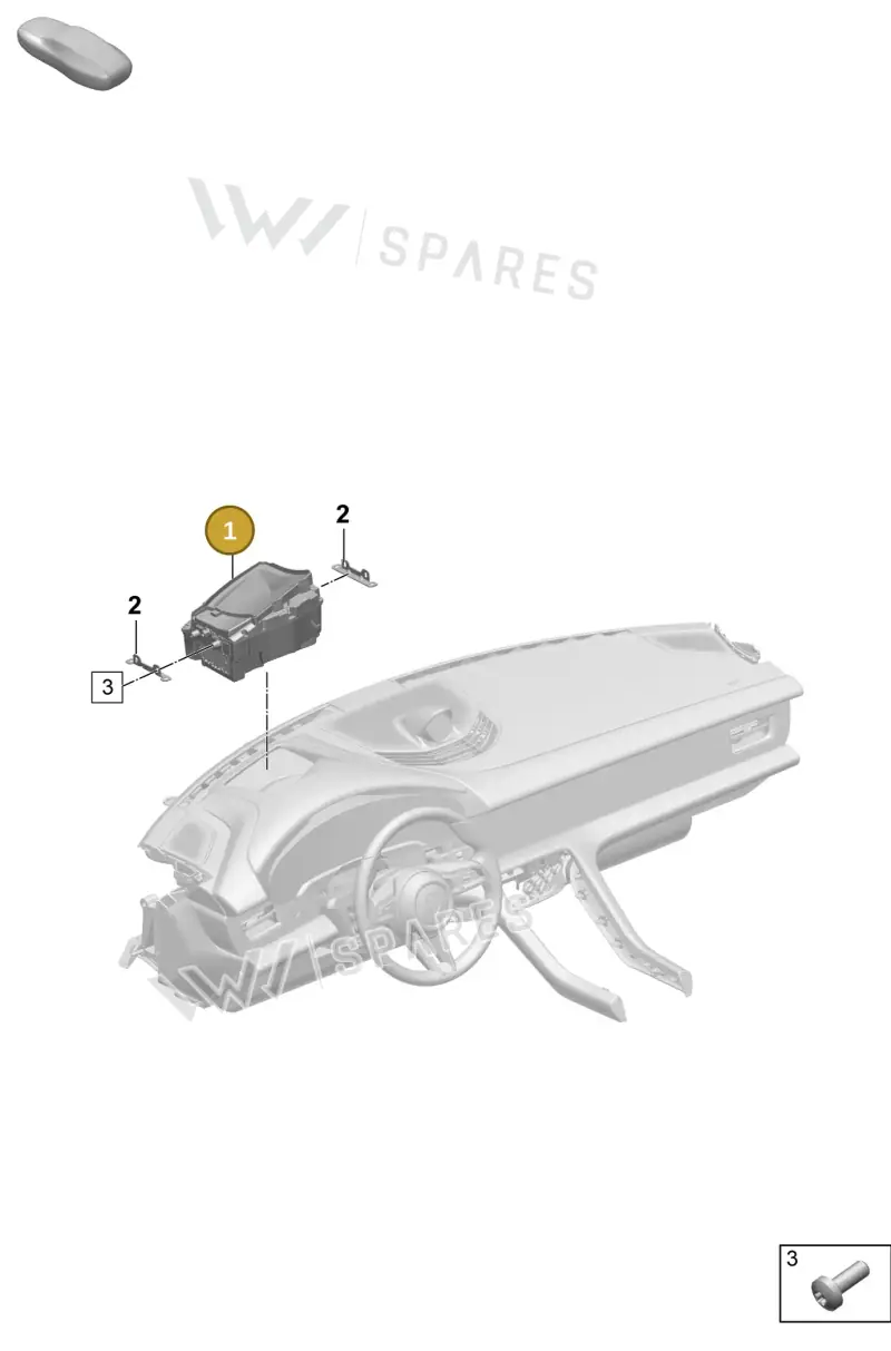 9JA919617AE — Porsche Taycan Sport Turismo (2023-2025) diagram p64915000, position 1