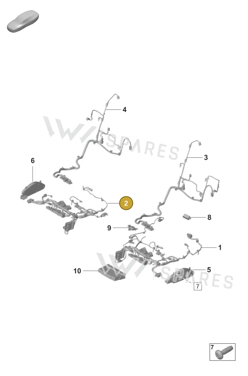 9JA971366CF — Porsche Taycan Sport Turismo (2023-2025) diagram p56817500, position 2