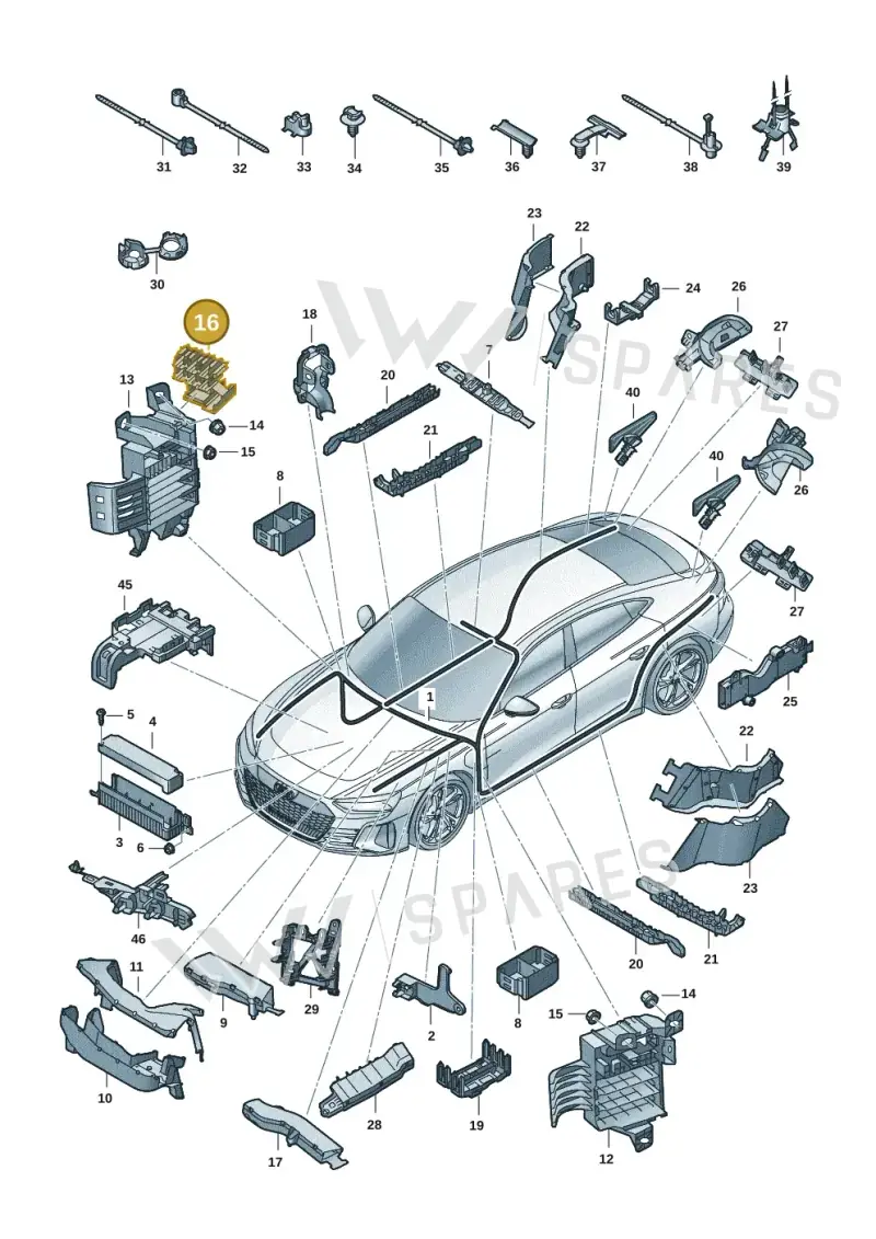 9JA971860A — Audi RS e-tron GT (2020-2025) diagram 4j1971800, position 16