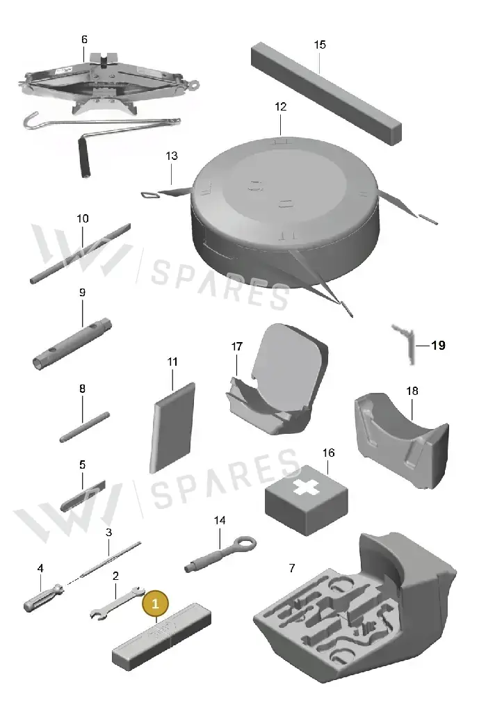 9P1012106A — Porsche Boxster (2016-) diagram p48001000, position 1