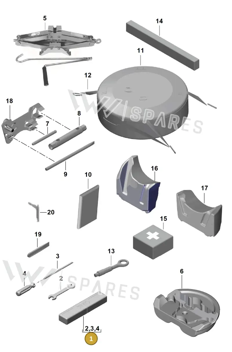 9P1012106A — Porsche Boxster Spyder (2019-) diagram p54001000, position 1