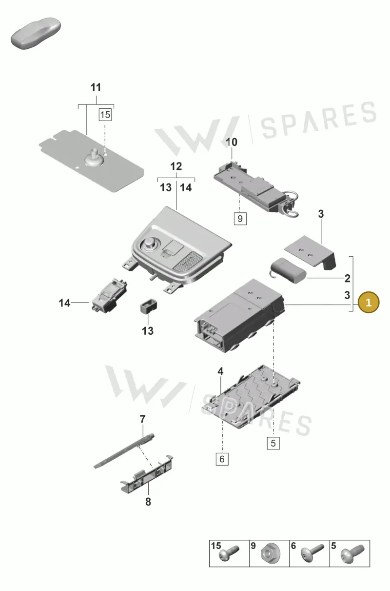 9P1035284C — Porsche Panamera (2020-2023) diagram p58911024, position 1