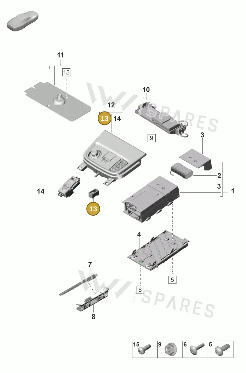 9P1035712 — Porsche Panamera (2020-2023) diagram p58911024, position 13