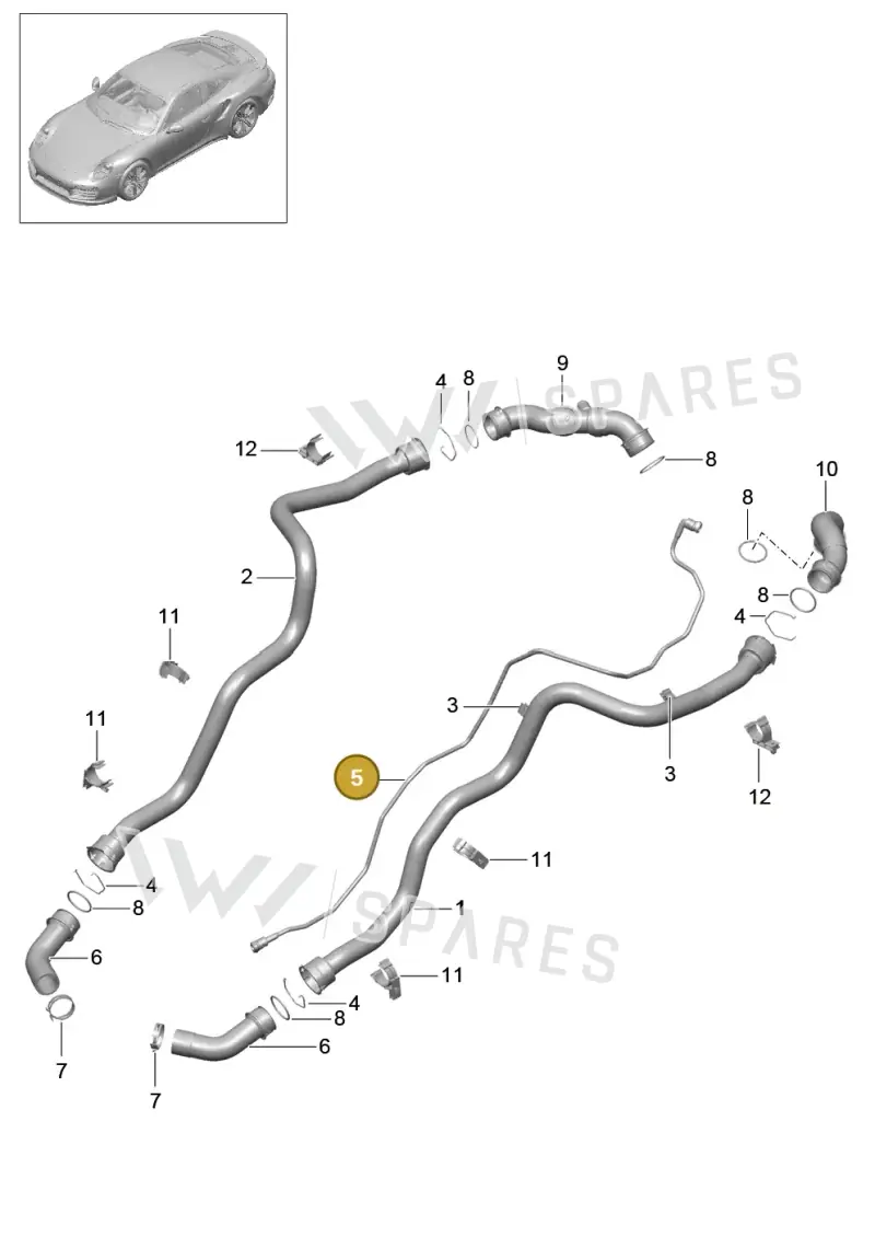 9P1121638 — Porsche 911 (2013-2020) diagram p42105007, position 5