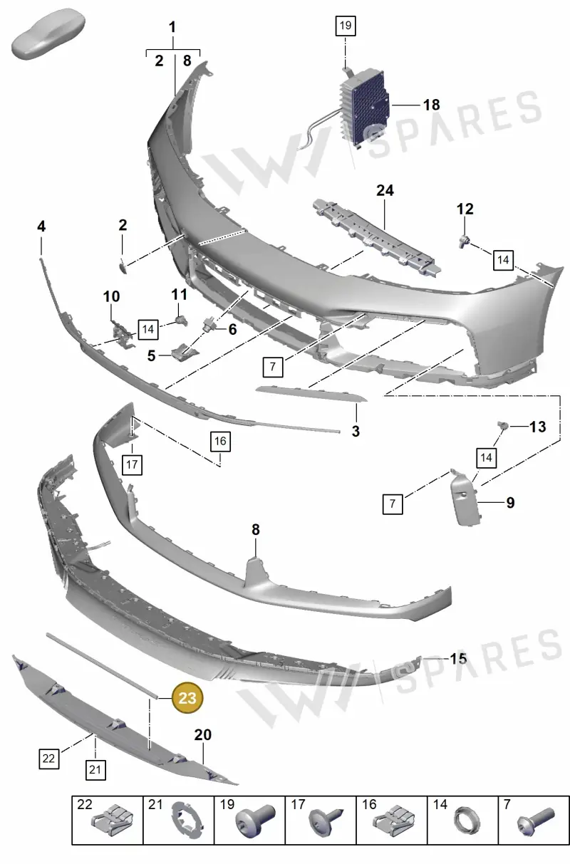 9P1121687 — Porsche 911 (2020-2022) diagram p57802000, position 23