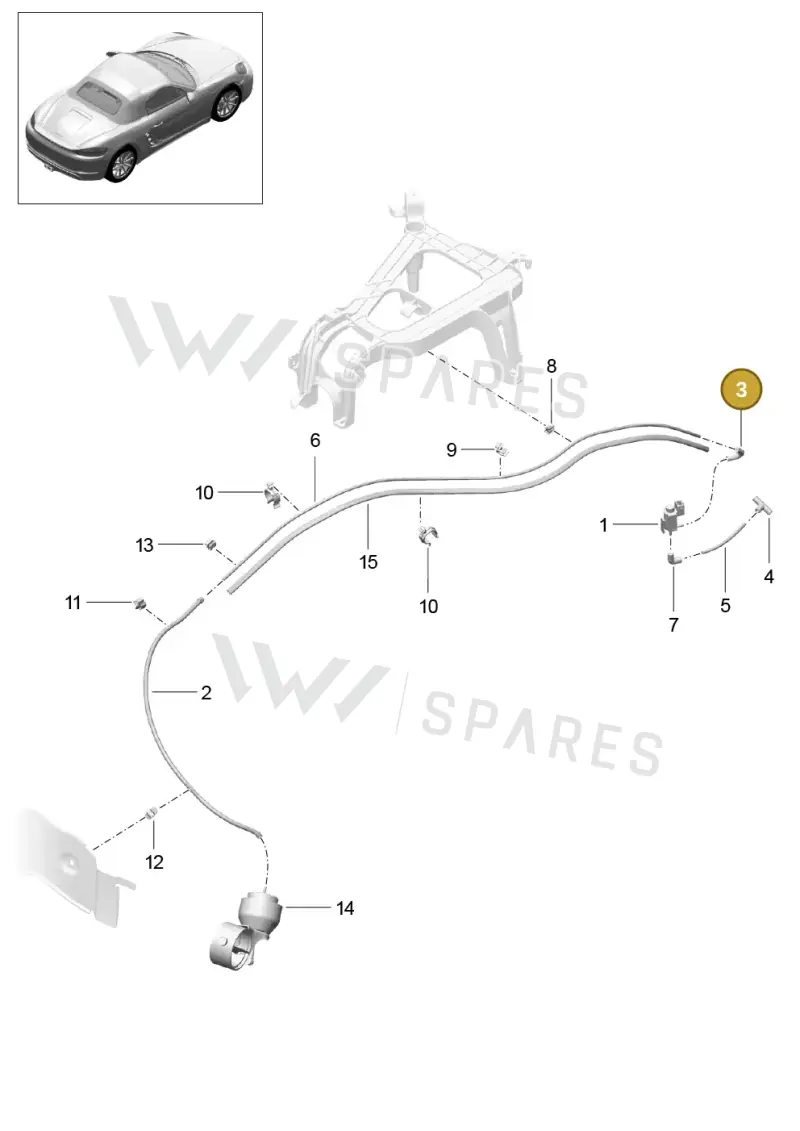9P1129487 — Porsche Boxster (2016-2019) diagram p48202015, position 3