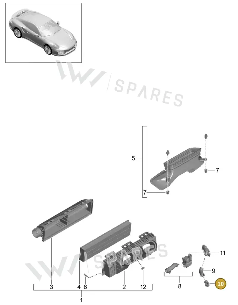9P1129637 — Porsche GT2 RS Clubsport (2013-2020) diagram p42106000, position 10