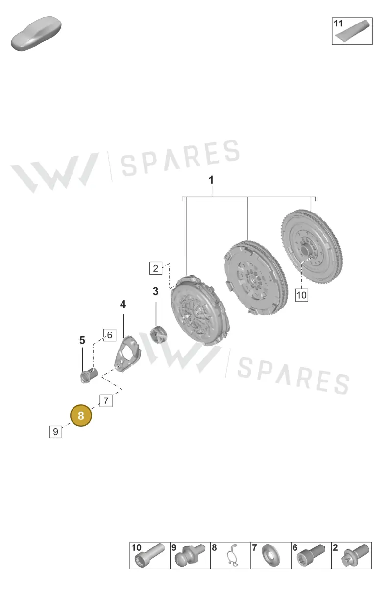 9P1141164 — Porsche 911 (2020-2022) diagram p53301200, position 8