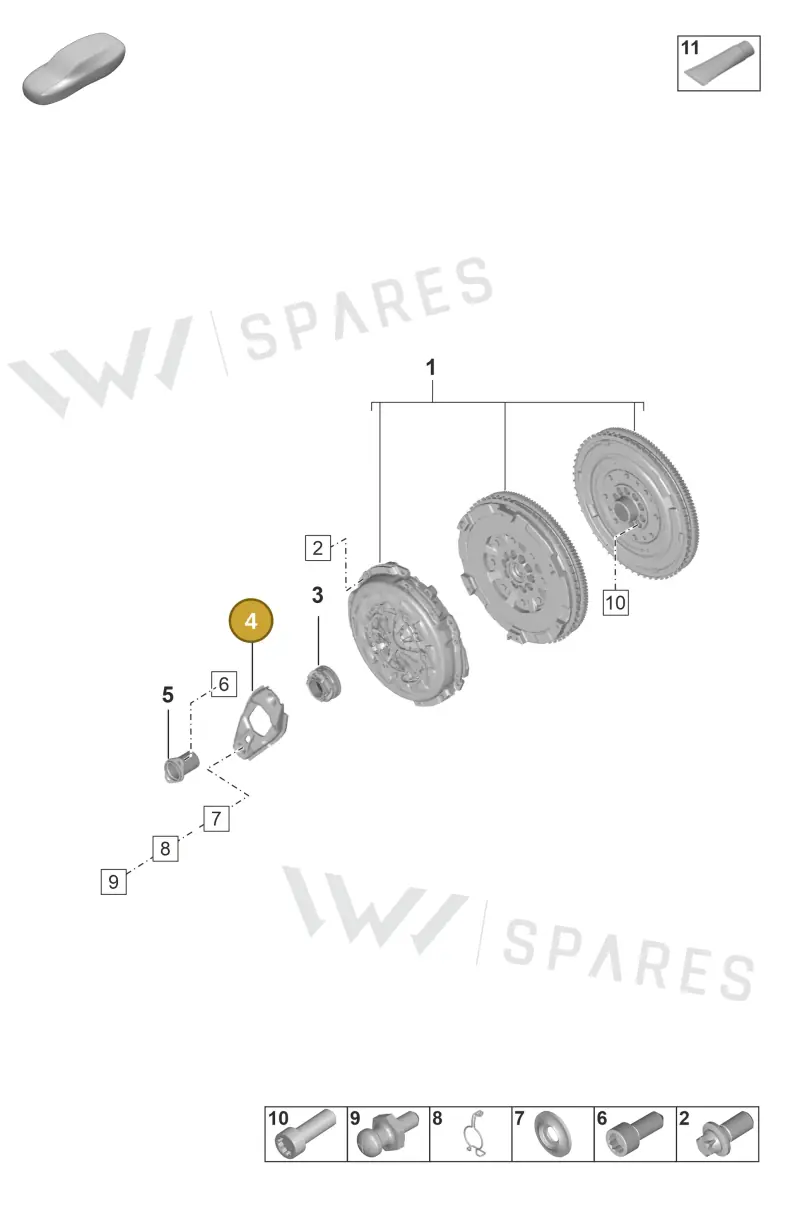 9P1141719 — Porsche 911 (2020-2022) diagram p53301200, position 4