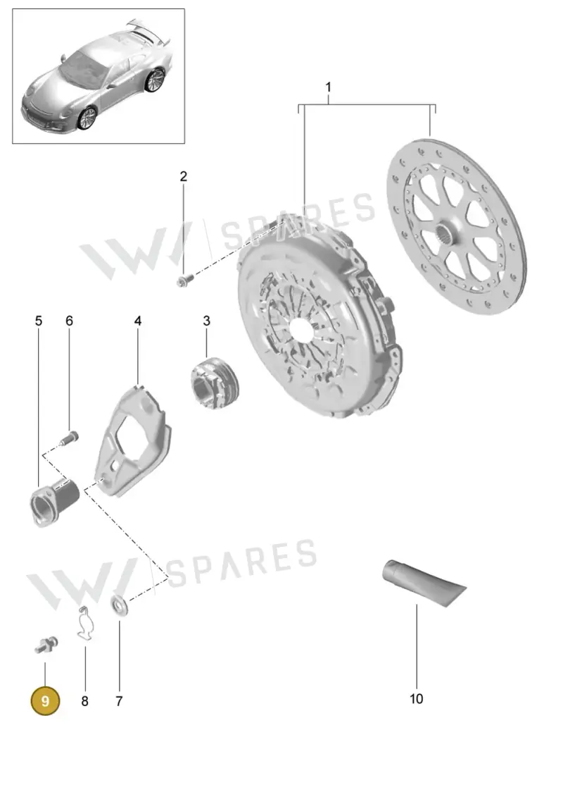 9P1141777 — Porsche 911 (2013-2020) diagram p41301000, position 9