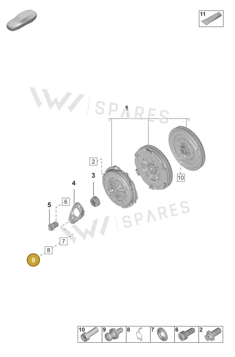 9P1141777 — Porsche 911 (2020-2022) diagram p53301200, position 9